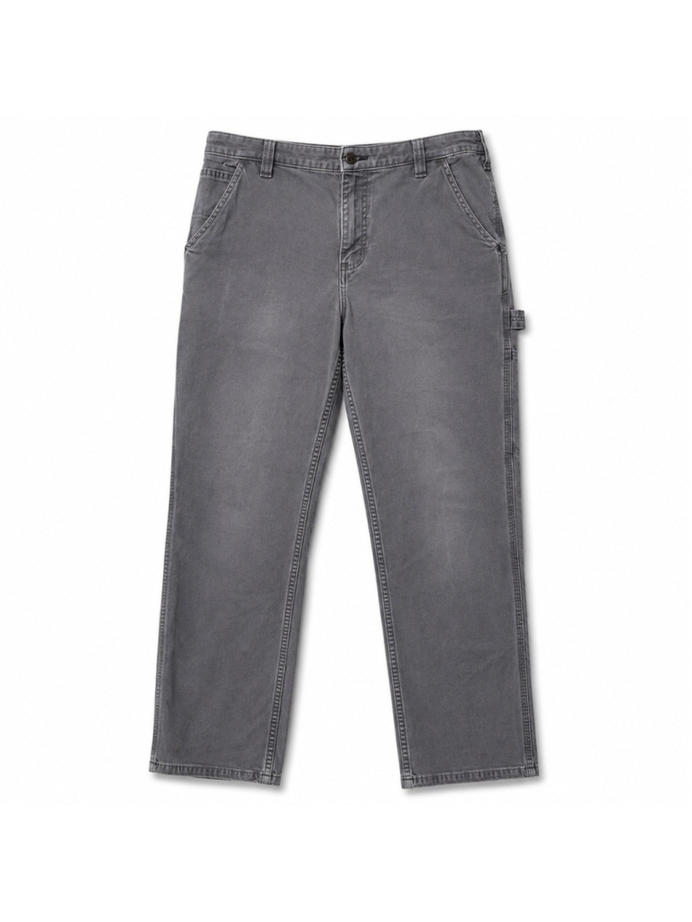 Carhartt Carpenter Pants Womens 16 Rugged Flex Loose Fit Gray Work Pant Utility